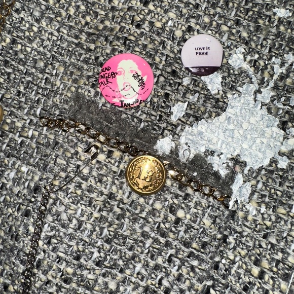 Like New R13 Paint Splatter tweed blazer/jacket, L,  PG1456 - Picture 11 of 16